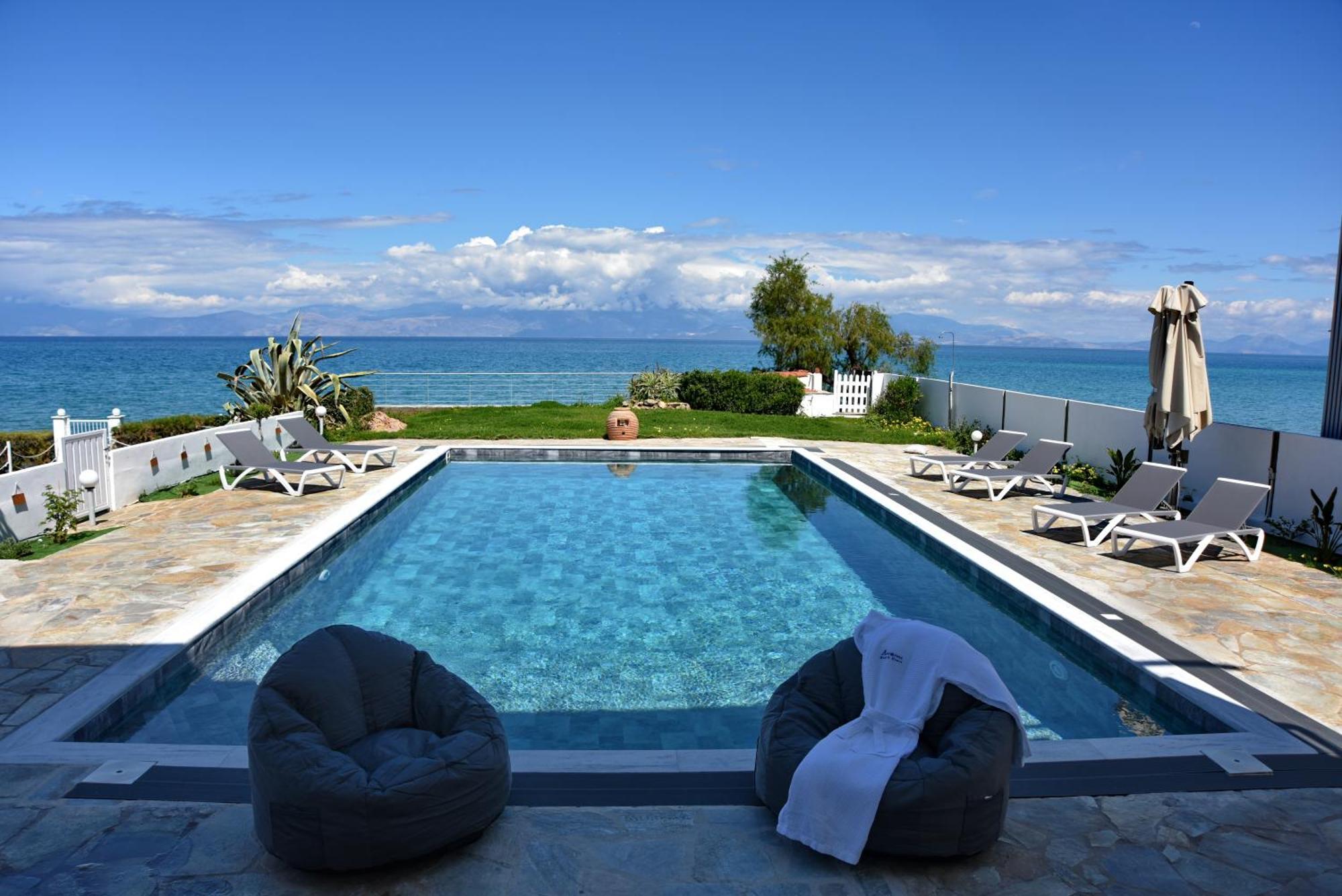 Antorina Beachfront Villas With Private Pools Kamari  Eksteriør bilde